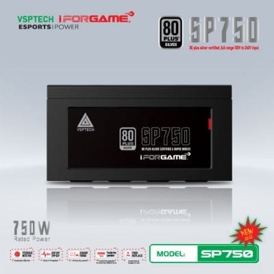 Nguồn 750W VSP iForgame SP750 80PLUS SILVER